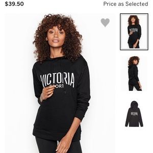 NEW victoria secret sport black hoodie